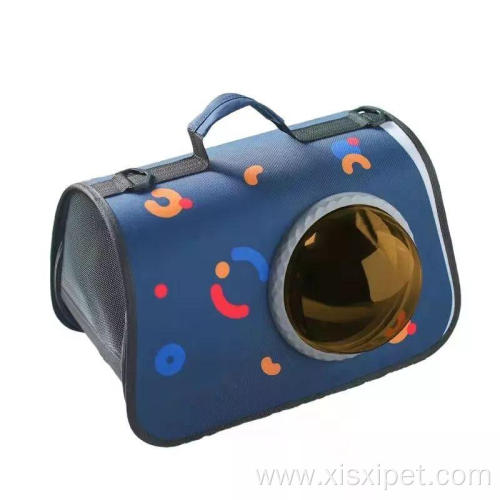 Pet Carrier for Cat Dog Breathable Airline Approved Space Capsule Portable Transparent Printed Bubble Pets Sling Bag